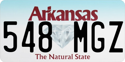 AR license plate 548MGZ