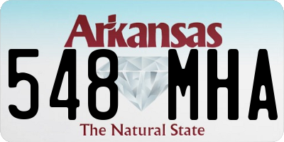 AR license plate 548MHA