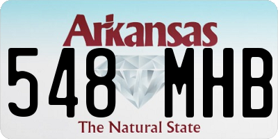 AR license plate 548MHB