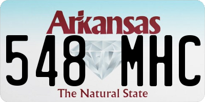 AR license plate 548MHC