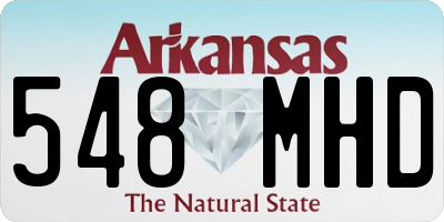 AR license plate 548MHD