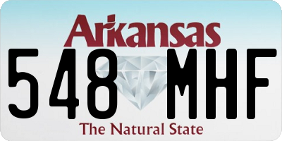 AR license plate 548MHF