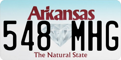 AR license plate 548MHG