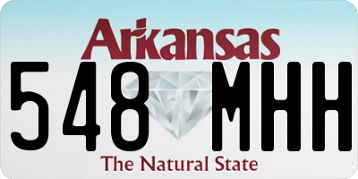 AR license plate 548MHH