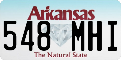 AR license plate 548MHI
