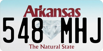 AR license plate 548MHJ