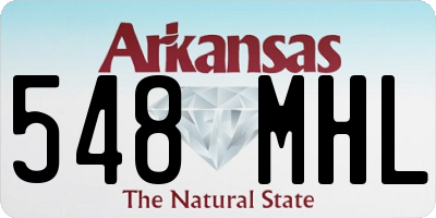AR license plate 548MHL