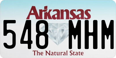 AR license plate 548MHM