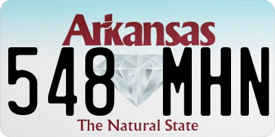 AR license plate 548MHN