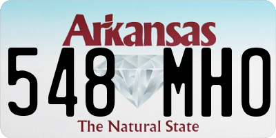 AR license plate 548MHO