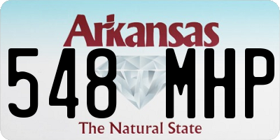 AR license plate 548MHP