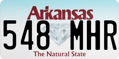 AR license plate 548MHR