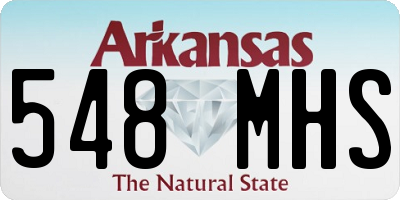 AR license plate 548MHS