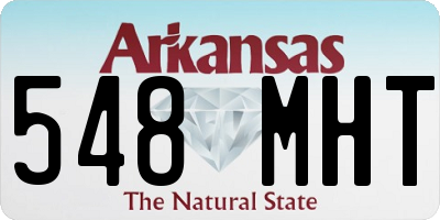 AR license plate 548MHT