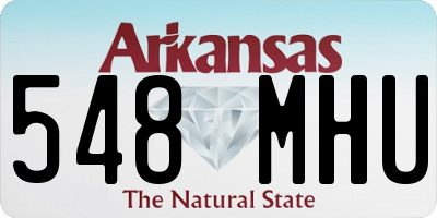 AR license plate 548MHU