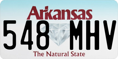 AR license plate 548MHV