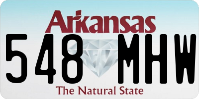 AR license plate 548MHW