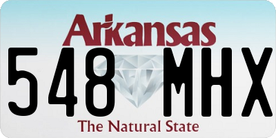 AR license plate 548MHX