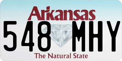 AR license plate 548MHY