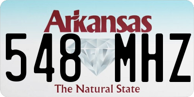 AR license plate 548MHZ