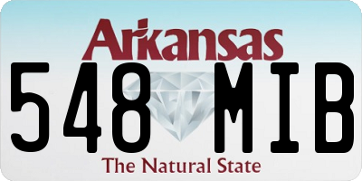 AR license plate 548MIB