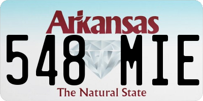 AR license plate 548MIE