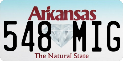 AR license plate 548MIG