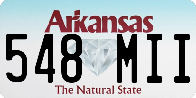 AR license plate 548MII