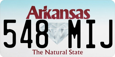 AR license plate 548MIJ