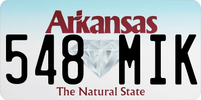 AR license plate 548MIK