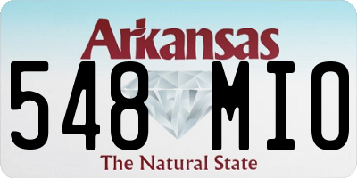 AR license plate 548MIO
