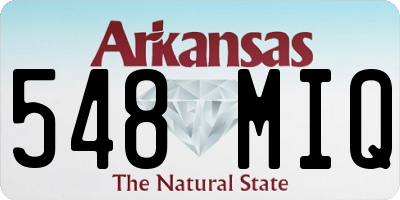 AR license plate 548MIQ