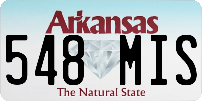 AR license plate 548MIS