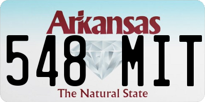 AR license plate 548MIT