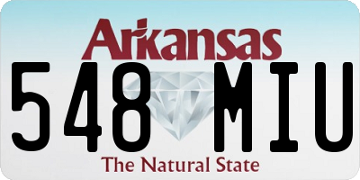 AR license plate 548MIU