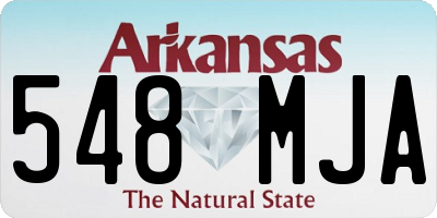 AR license plate 548MJA