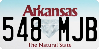 AR license plate 548MJB