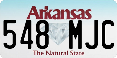 AR license plate 548MJC