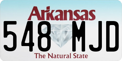 AR license plate 548MJD