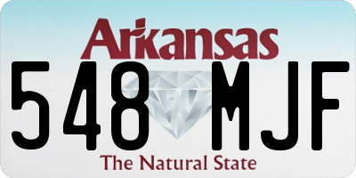 AR license plate 548MJF