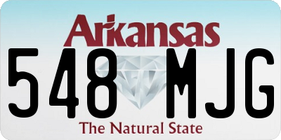 AR license plate 548MJG