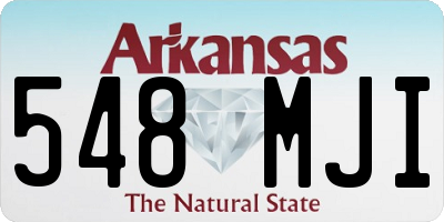 AR license plate 548MJI