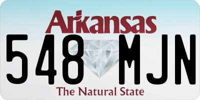 AR license plate 548MJN