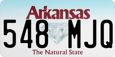 AR license plate 548MJQ