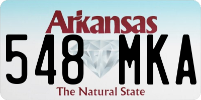 AR license plate 548MKA