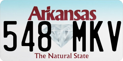 AR license plate 548MKV