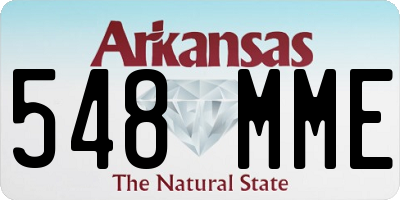AR license plate 548MME