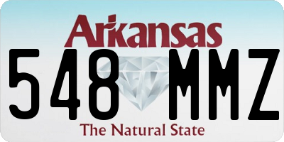 AR license plate 548MMZ