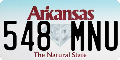 AR license plate 548MNU