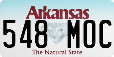 AR license plate 548MOC